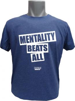 T-Shirt Mentality blaumeliert