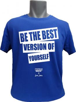 T-Shirt X Saskia Matheis Be The Best Version blau
