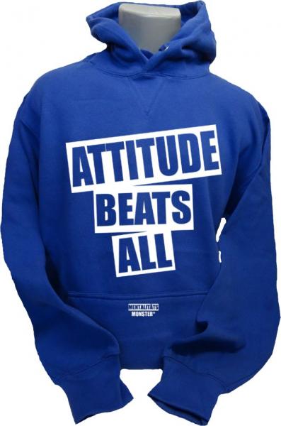 Hoodie Attitude blau