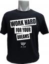 T-Shirt X Anna Schell Work Hard For Your Dreams schwarz